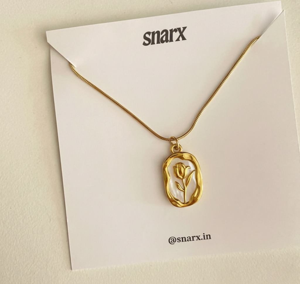 White Tulip Necklace