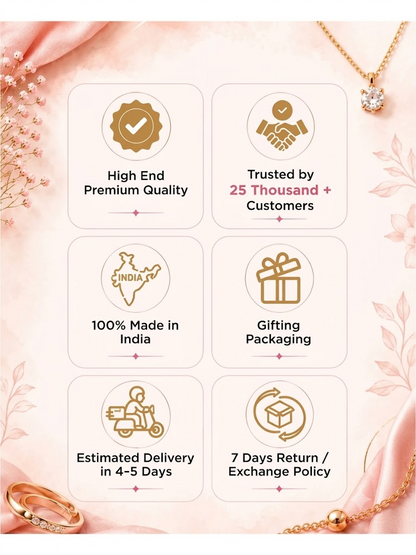 18K Elegant Heart-Shaped Pendant Necklace for Girls