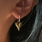 Heart Hoop Earrings