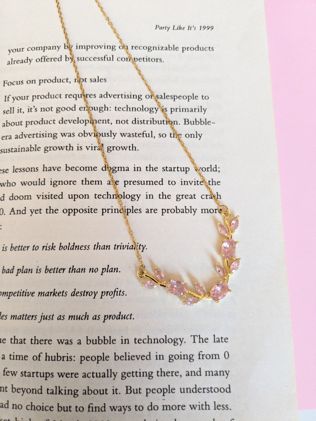 Blush Tulip Necklace